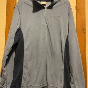 Columbia Men's Two Tone Blue 1/4 Zip Pullover